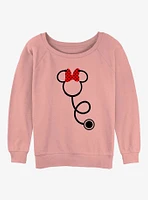 Disney Minnie Mouse Stethoscope Girls Slouchy Sweatshirt
