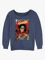 Marvel Ms. Comic Cover Girls Slouchy Sweatshirt