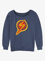 Marvel Ms. Decorative Symbol Girls Slouchy Sweatshirt