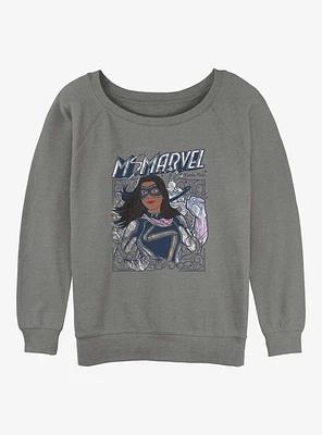 Marvel Ms. Doodle Kamala Girls Slouchy Sweatshirt