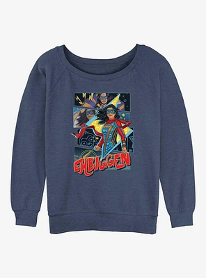 Marvel Ms. Embiggen Girls Slouchy Sweatshirt