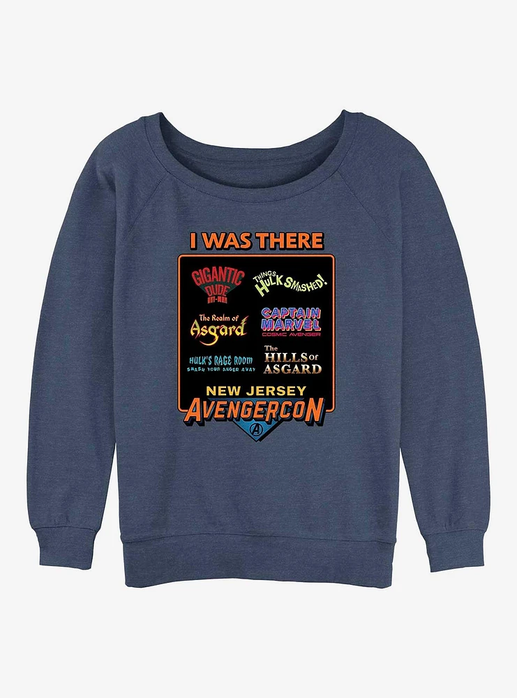 Marvel Ms. I Was There Avengercon Girls Slouchy Sweatshirt