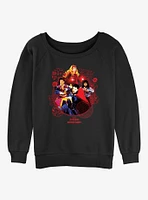 Marvel Doctor Strange the Multiverse of Madness Badge Heroes Girls Slouchy Sweatshirt