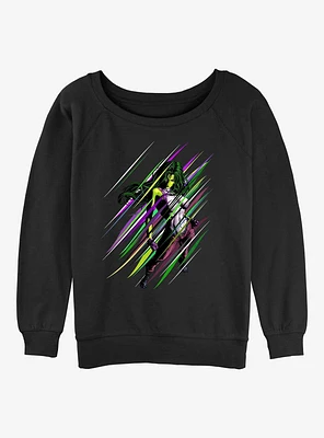 Marvel She-Hulk Sensational Hulk Girls Slouchy Sweatshirt