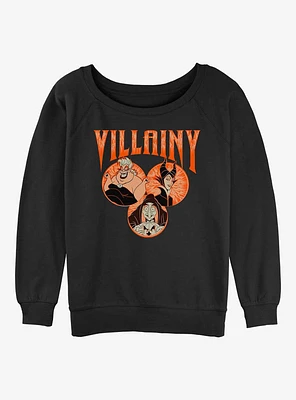 Disney Villains Villainy Girls Slouchy Sweatshirt