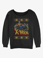 Marvel X-Men Hero Group Girls Slouchy Sweatshirt