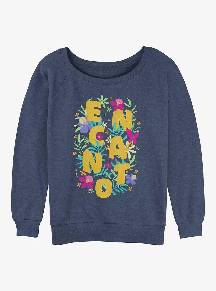 Disney Encanto Flower Arrangement Girls Slouchy Sweatshirt