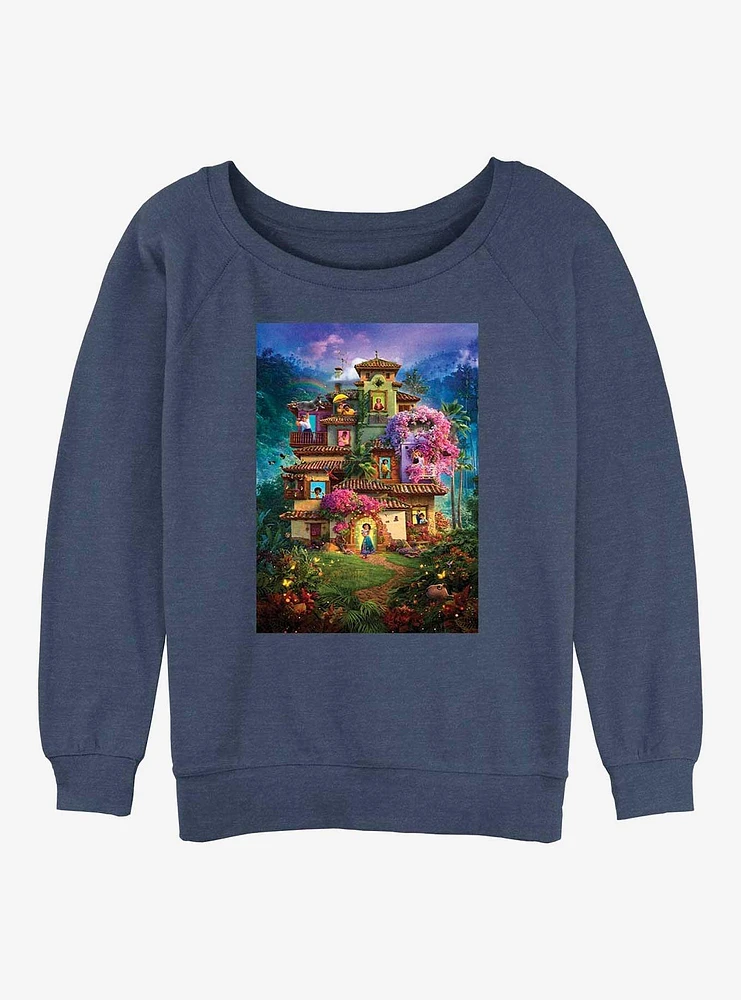 Disney Encanto Madrigal House Poster Girls Slouchy Sweatshirt