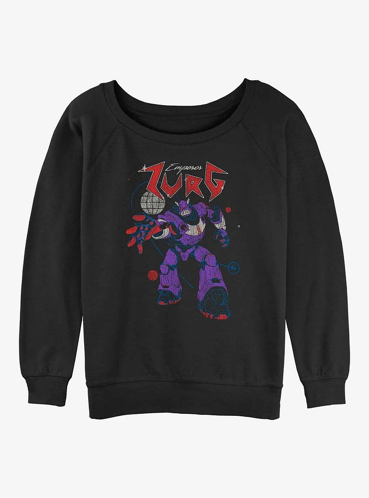 Disney Pixar Lightyear Metal Zurg Girls Slouchy Sweatshirt