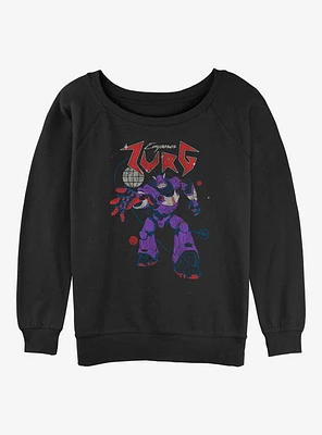 Disney Pixar Lightyear Metal Zurg Girls Slouchy Sweatshirt