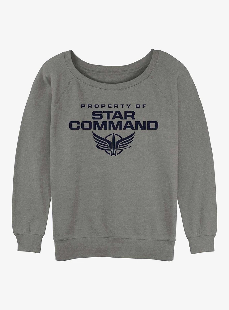 Disney Pixar Lightyear Property of Star Command Girls Slouchy Sweatshirt