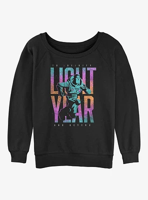 Disney Pixar Lightyear To Infinity and Beyond Girls Slouchy Sweatshirt