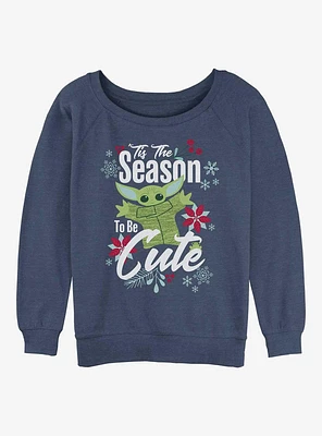 Star Wars The Mandalorian Cute Season Girls Slouchy Sweatshirt