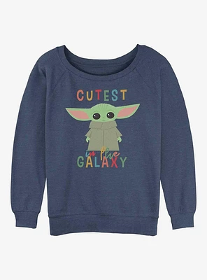 Star Wars the Mandalorian Cutest Child Galaxy Girls Slouchy Sweatshirt