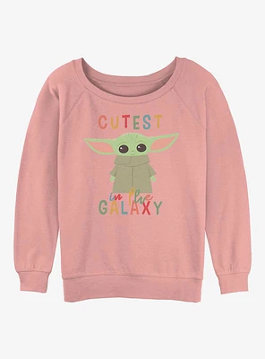 Star Wars The Mandalorian Cutest Child in the Galaxy Girls Slouchy Sweatshirt