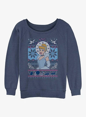 Disney Princesses Cinderella Ugly Christmas Girls Slouchy Sweatshirt