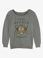 Star Wars Park Ranger Girls Slouchy Sweatshirt