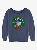 Star Wars R2-D2 Wreath Girls Slouchy Sweatshirt