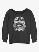 Star Wars Sugar Skull Troop Girls Slouchy Sweatshirt