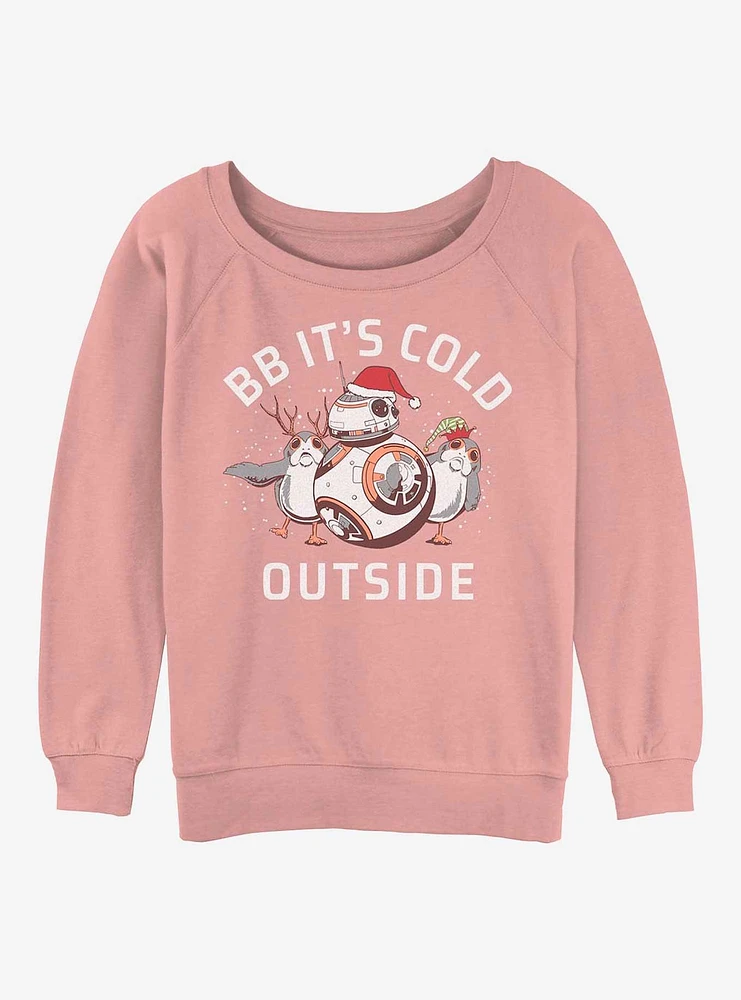 Star Wars: Episode VIII - The Last Jedi BB It's Cold Outside Girls Slouchy Sweatshirt