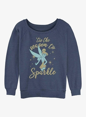 Disney Tinker Bell Sparkle Season Girls Slouchy Sweatshirt