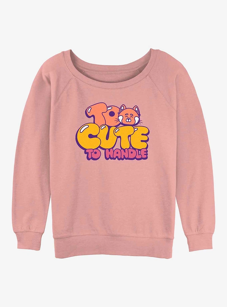 Disney Pixar Turning Red Cute Panda Girls Slouchy Sweatshirt