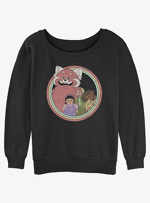 Disney Pixar Turning Red Panda Friends Girls Slouchy Sweatshirt