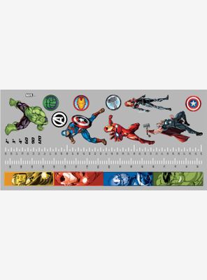 Marvel Avengers Growth Chart Peel And Stick Wall Decals