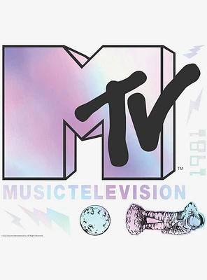 MTV Holographic Peel And Stick Giant Wall Decals