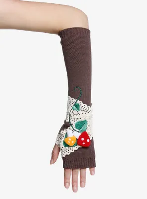 Cottage Mushroom Lace Arm Warmers