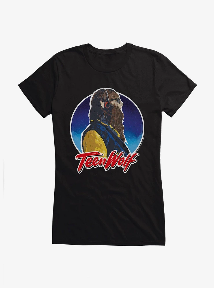 Teen Wolf Side Profile Title Girls T-Shirt