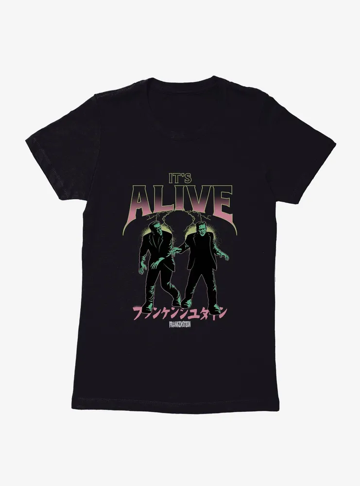 Universal Monsters Frankenstein It's Alive Womens T-Shirt