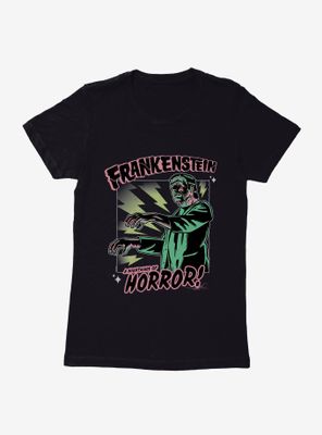 Universal Monsters Frankenstein Nightmare Of Horror Womens T-Shirt