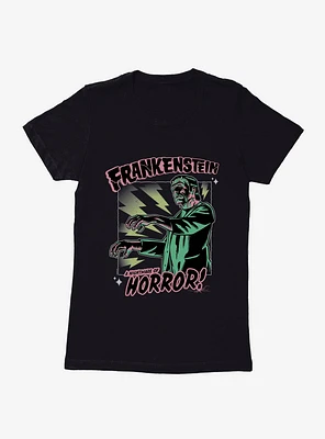 Universal Monsters Frankenstein Nightmare Of Horror Womens T-Shirt