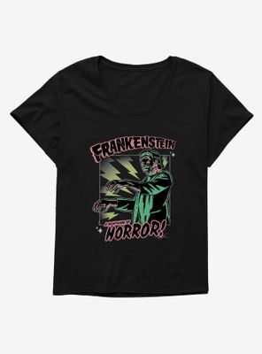 Universal Monsters Frankenstein Nightmare Of Horror Womens T-Shirt Plus