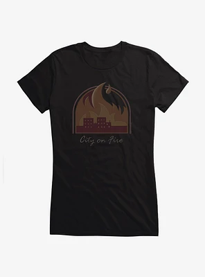 Life Is Strange: Before The Storm City On Fire Girls T-Shirt