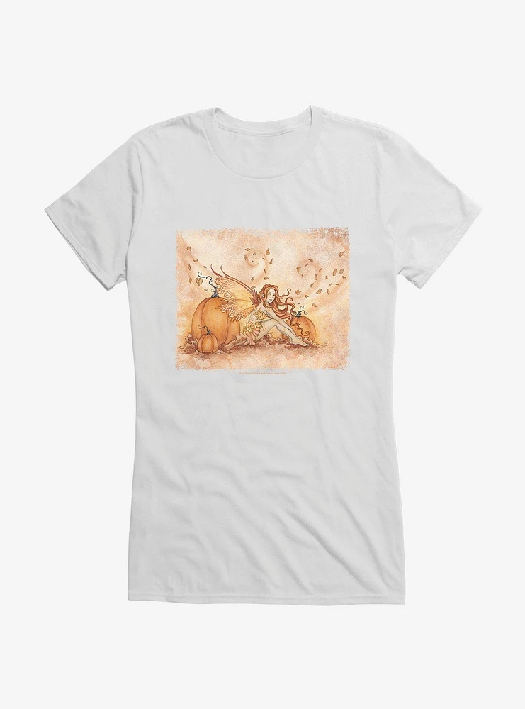 Autumn Fae Girls T-Shirt by Amy Brown