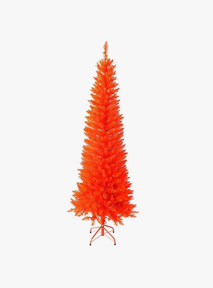 Kurt Adler 9-foot Pre-Lit Slim Orange Tree