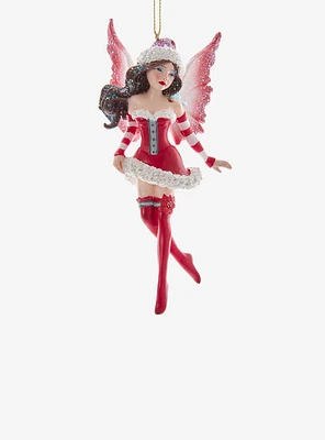 Kurt Adler Amy Brown Miss Santa Fairy Ornament