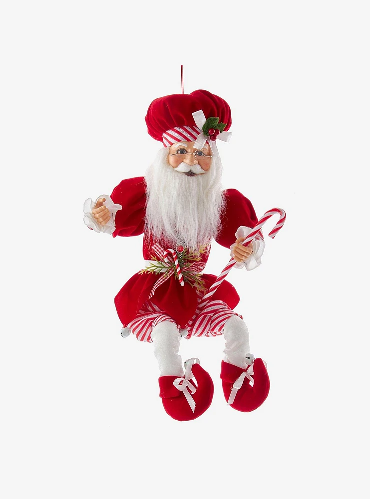 Kurt Adler Kringle Klaus Peppermint Chef Santa Figure
