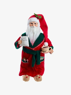 Kurt Adler Kringle Klaus Santa with Coffee Figure