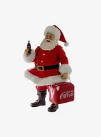 Kurt Adler Coke Santa with Cooler Figure