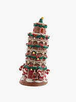 Kurt Adler Leaning Tower of Pisa Gingerbread House Figure