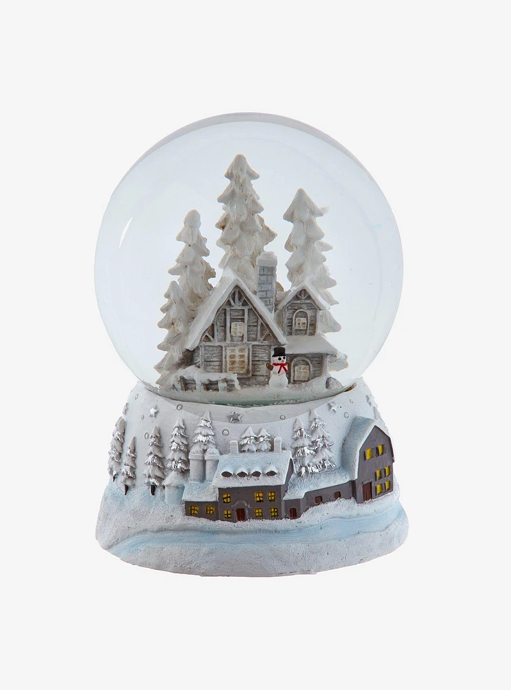 Kurt Adler Musical Snowy House Snow Globe