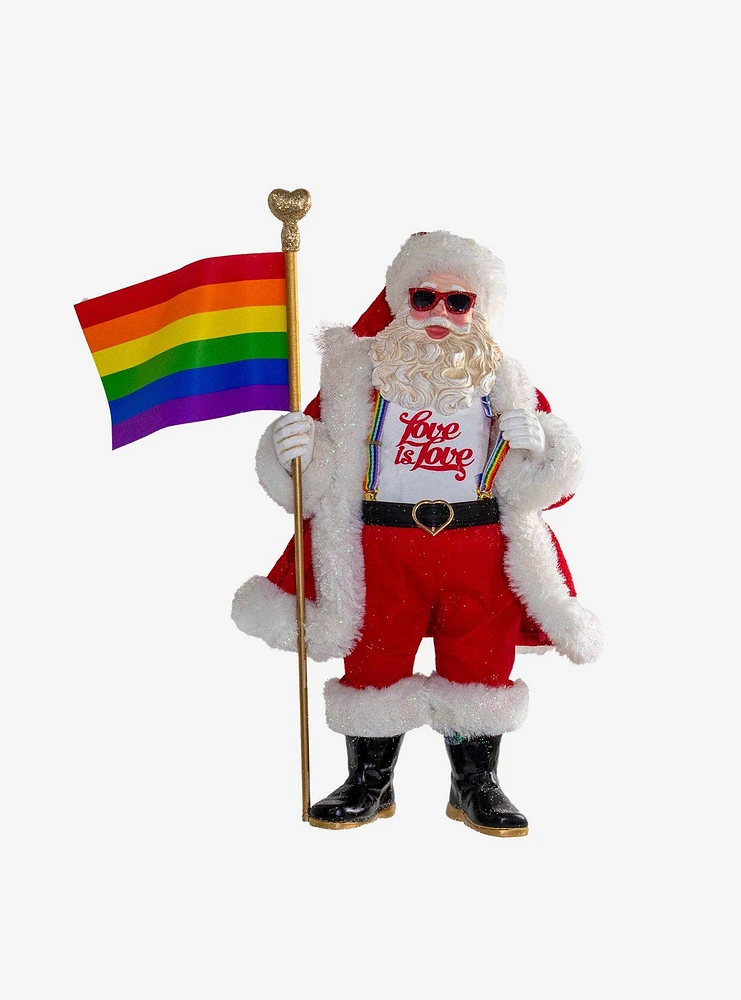 Kurt Adler Fabriche Pride Santa Figure