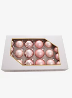 Kurt Adler Shiny and Matte Glass Ball Ornaments Set