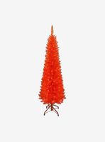 Kurt Adler 6-foot Pre-Lit Slim Orange Tree