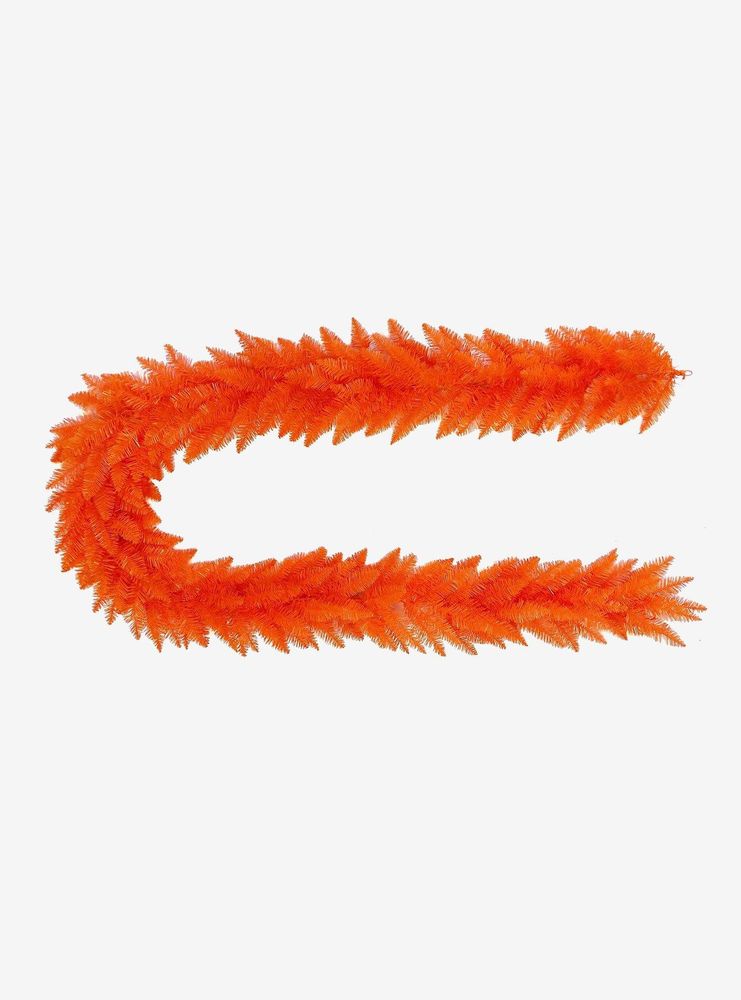 Kurt Adler 9-Foot Unlit Orange Garland