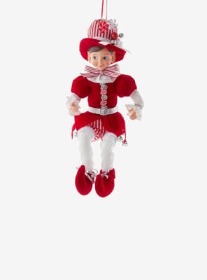 Kurt Adler Kringle Klaus Peppermint Elf Ornament