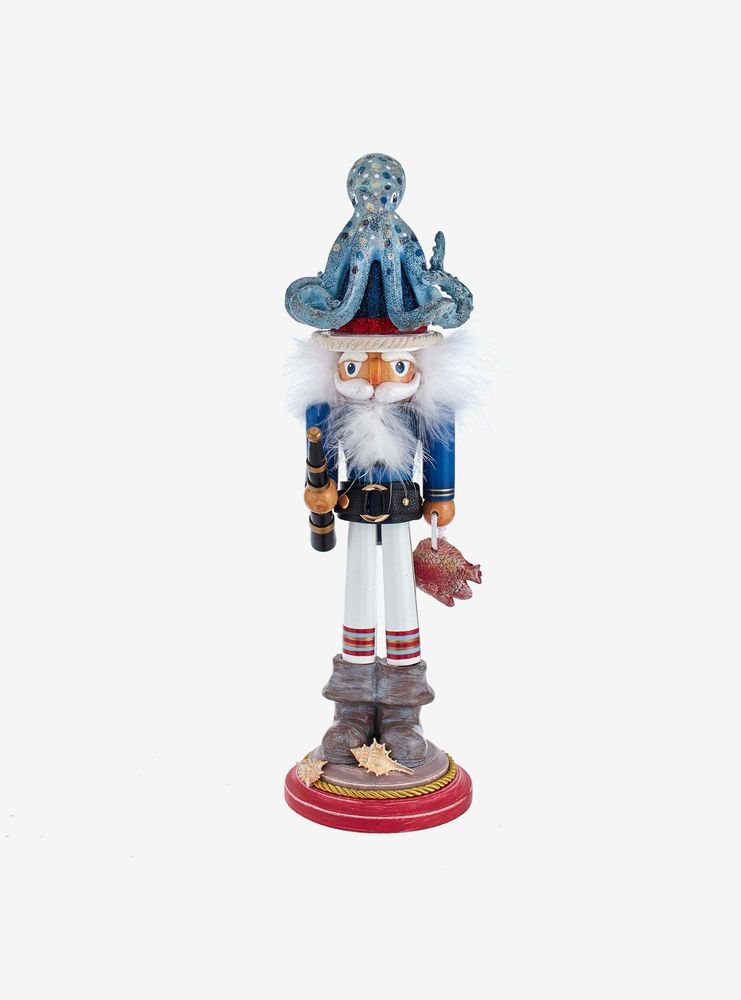 Kurt Adler Hollywood Octopus Hat Nutcracker